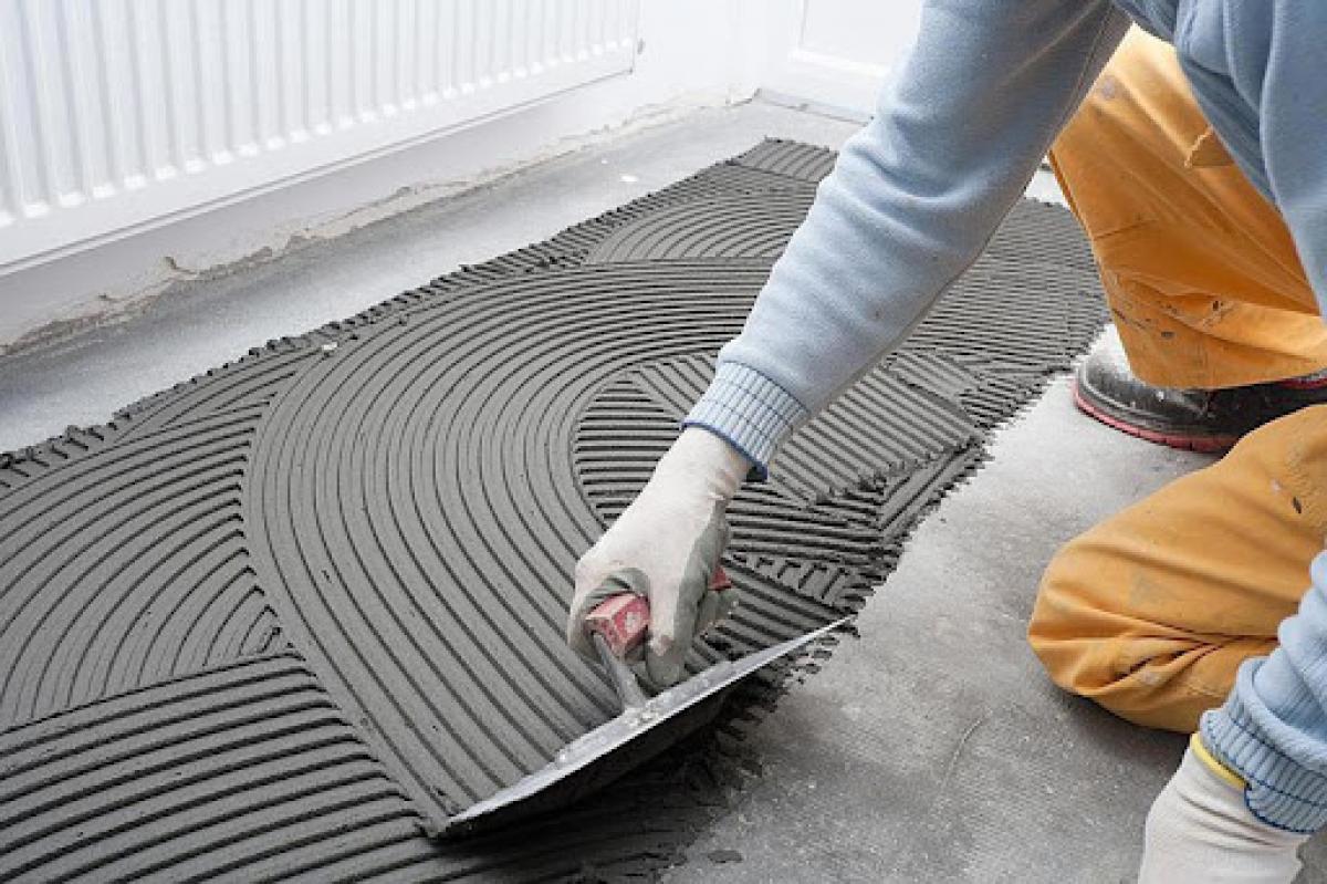 چسباندن کاشی روی کاشی کف 24 چسباندن کاشی کف