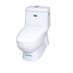 توالت فرنگی گلسار مدل پارمیس سیم لس 68 واش داون + شیر بیده مخلوط