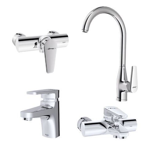 ست شیرآلات شودر مدل لیون