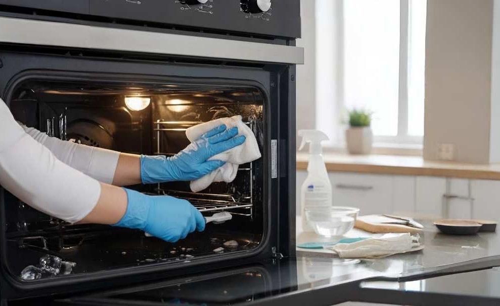 فر گازی برقی توکار داتیس مدل DF-660 4 تمیز کردن فر گازی برقی توکار داتیس مدل DF-660