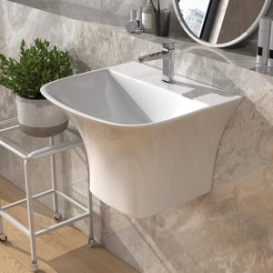مناسب ترین روشویی برای حمام کوچک| راهنمای کامل انتخاب و خرید 22 wall hung washbasin e1751213519483