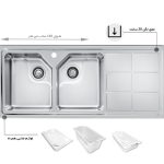 سینک ظرفشویی باکسی اخوان کد 324S