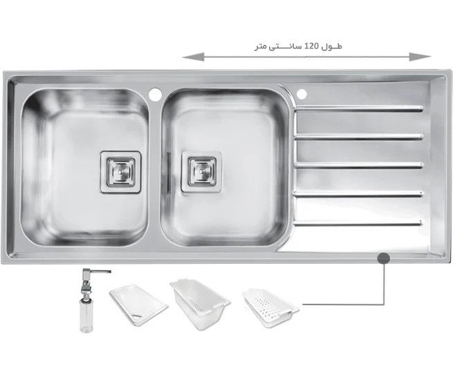 سینک ظرفشویی باکسی اخوان کد 506