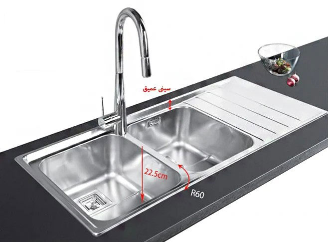 سینک ظرفشویی باکسی اخوان کد 508
