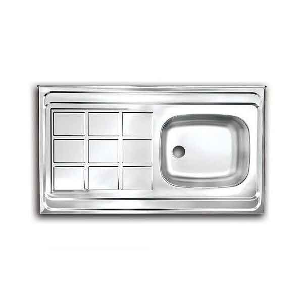 سینک ظرفشویی تک لگن اخوان کد 9Cr سایز 60100
