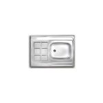 سینک ظرفشویی معمولی اخوان کد 6Cr سایز 6080