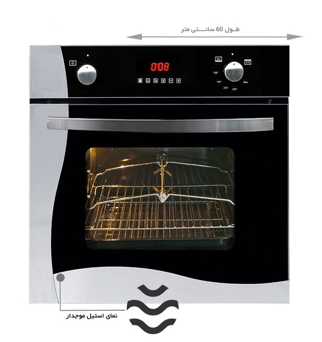فر توکار گازی و برقی اخوان کد F12