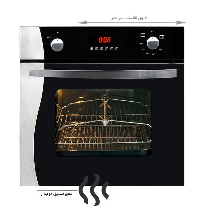فر توکار گازی و برقی اخوان کد F13