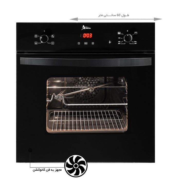 فر توکار گازی و برقی اخوان کد F21