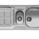 سینک ظرفشویی توکار اخوان کد 158