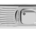 سینک ظرفشویی روکار اخوان کد 123