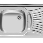 سینک ظرفشویی روکار اخوان کد 124