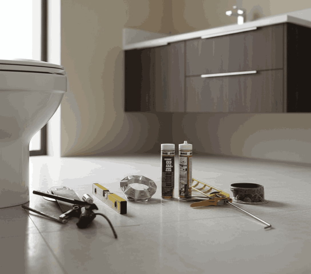 آکس توالت فرنگی: راهنمای جامع انتخاب، نصب و نگهداری 23 ابزار و وسایل مورد نیاز برای نصب آکس توالت فرنگی